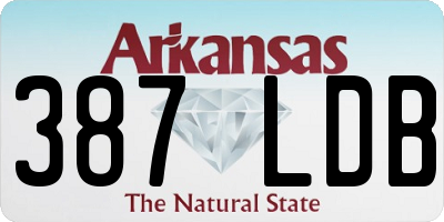 AR license plate 387LDB