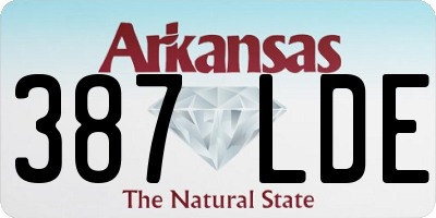 AR license plate 387LDE