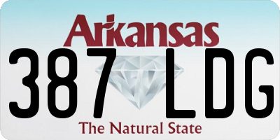 AR license plate 387LDG
