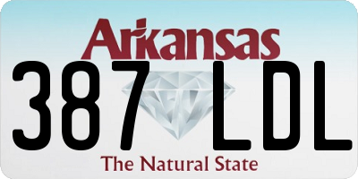 AR license plate 387LDL