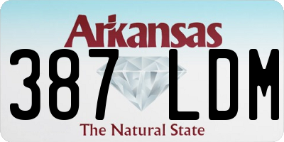 AR license plate 387LDM