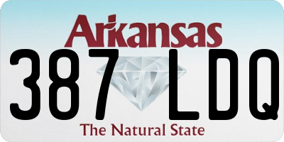 AR license plate 387LDQ