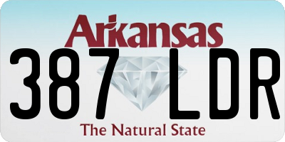 AR license plate 387LDR