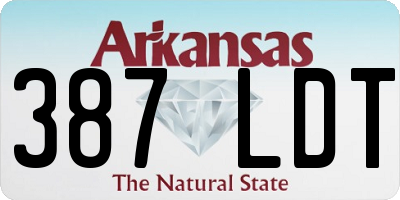 AR license plate 387LDT