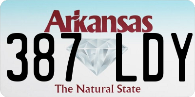 AR license plate 387LDY