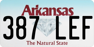 AR license plate 387LEF