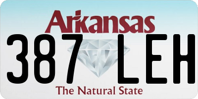 AR license plate 387LEH