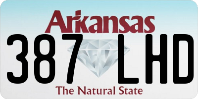 AR license plate 387LHD