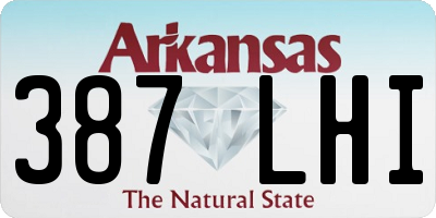 AR license plate 387LHI