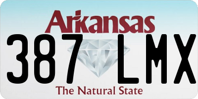 AR license plate 387LMX