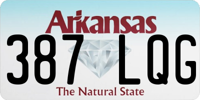 AR license plate 387LQG
