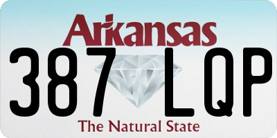 AR license plate 387LQP