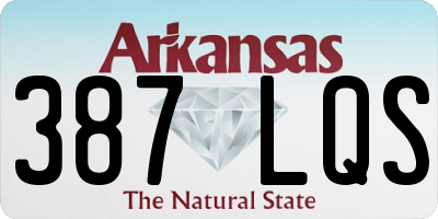 AR license plate 387LQS