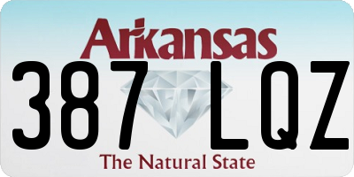AR license plate 387LQZ