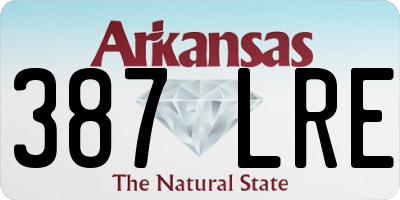 AR license plate 387LRE