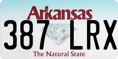 AR license plate 387LRX