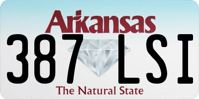 AR license plate 387LSI