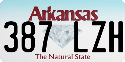 AR license plate 387LZH