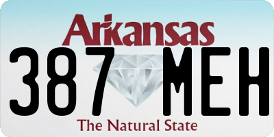 AR license plate 387MEH