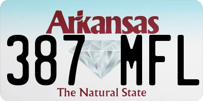 AR license plate 387MFL