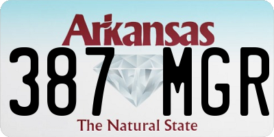 AR license plate 387MGR