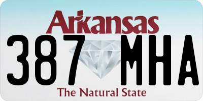 AR license plate 387MHA