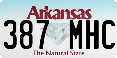AR license plate 387MHC