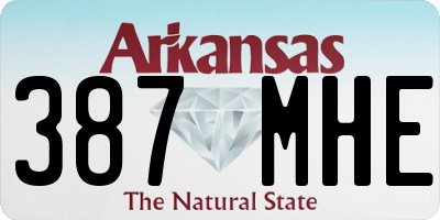 AR license plate 387MHE