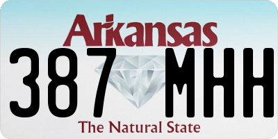 AR license plate 387MHH