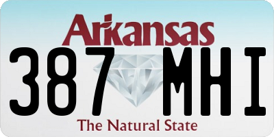 AR license plate 387MHI
