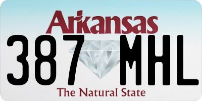 AR license plate 387MHL