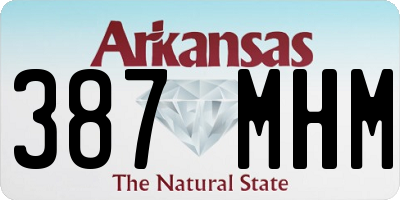 AR license plate 387MHM