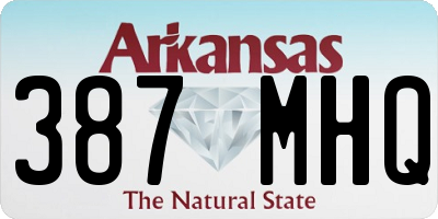 AR license plate 387MHQ