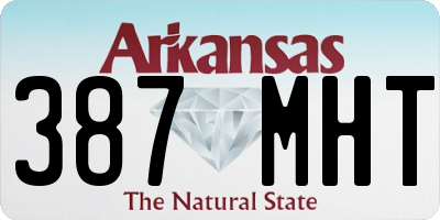 AR license plate 387MHT