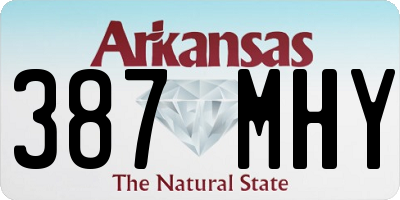 AR license plate 387MHY