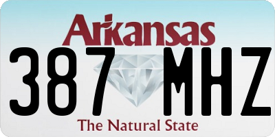 AR license plate 387MHZ