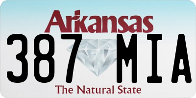 AR license plate 387MIA