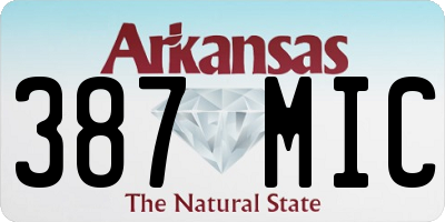 AR license plate 387MIC