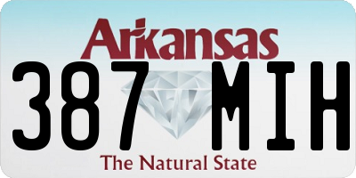 AR license plate 387MIH