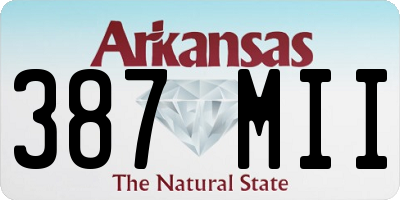 AR license plate 387MII