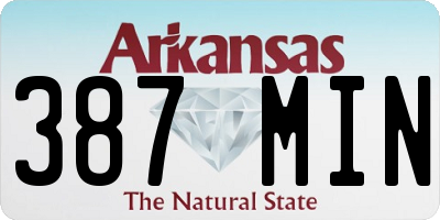 AR license plate 387MIN