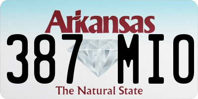 AR license plate 387MIO