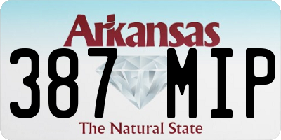 AR license plate 387MIP