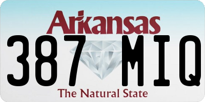 AR license plate 387MIQ