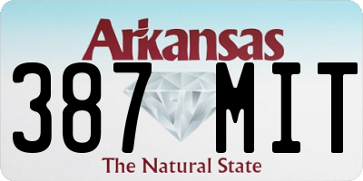AR license plate 387MIT