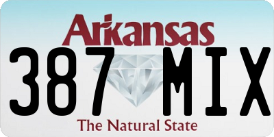 AR license plate 387MIX