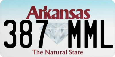 AR license plate 387MML