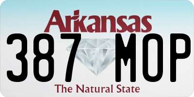 AR license plate 387MOP