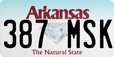 AR license plate 387MSK