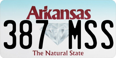 AR license plate 387MSS